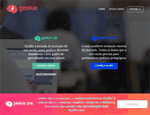 Tablet Screenshot of geekie.com.br